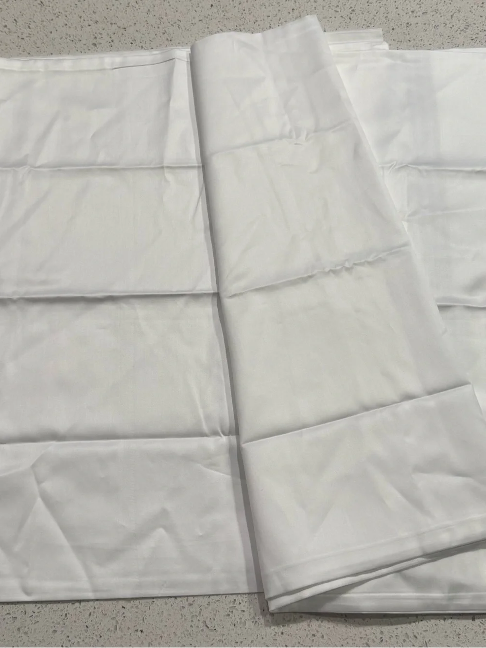 Restoration Hardware Italian Hotel White Pillow triple satin stitch Set 2 King